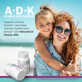 NatureGenX ADK capsules sur fond blanc