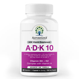 NatureGenX ADK10 complément alimentaire 90 capsules vue de face