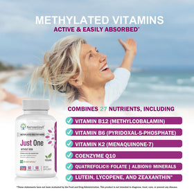 NatureGenX Multivitamine Methylée avec capsules sur une table