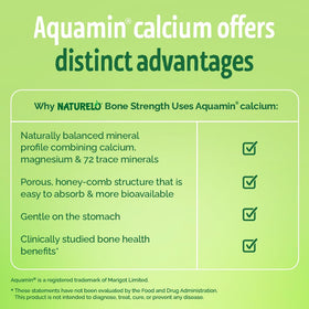 NATURELO Calcium 600mg capsules dans un verre