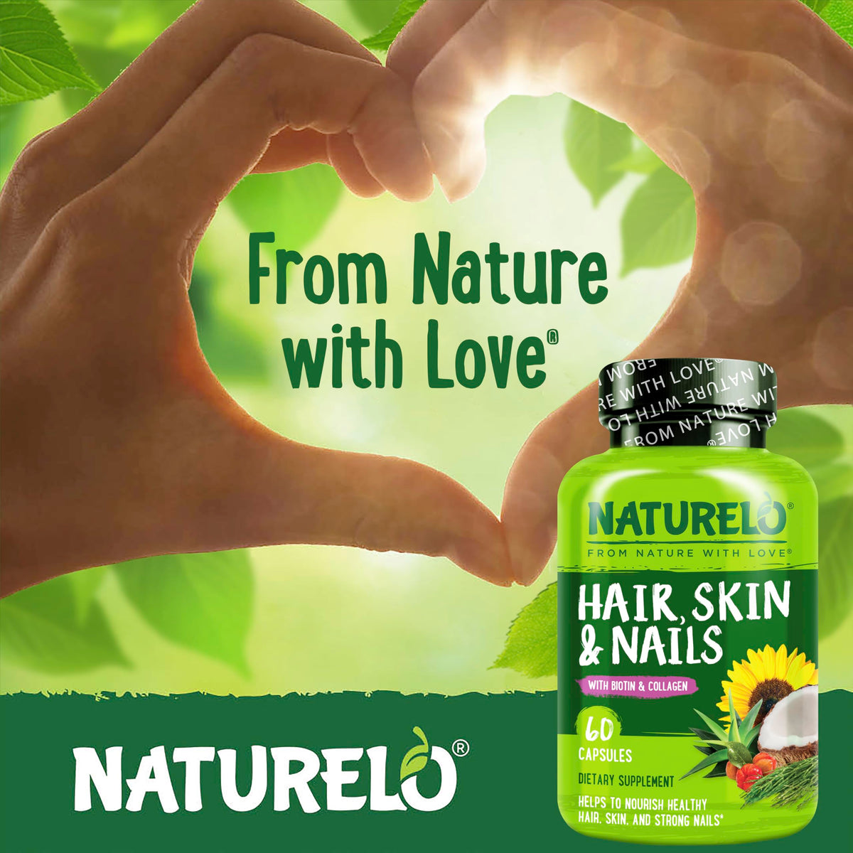 NATURELO Capsules avec vitamines A, C, E et oméga-3
