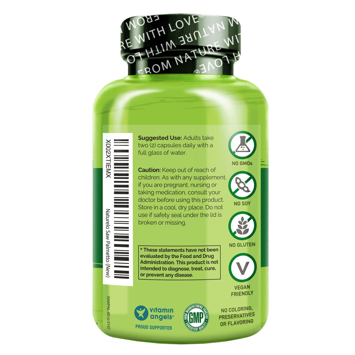 NATURELO Complément Alimentaire Prostate - informations nutritionnelles