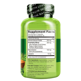 NATURELO Complément Prostate - capsules sur une table