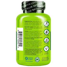 NATURELO Compléments Alimentaires Œil 60 Capsules, vue du dos.