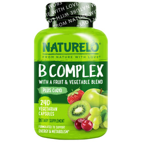 NATURELO complexe de vitamines B 240 gélules vue de face