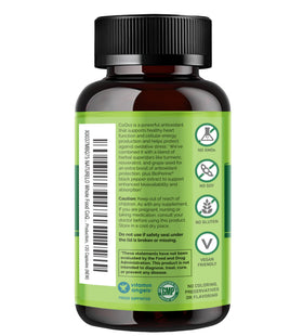 NATURELO CoQ10 120 gélules végétariennes avec étiquette