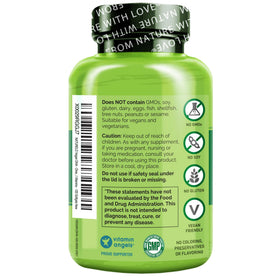 NATURELO DHA Végétal gélules sur un fond naturel