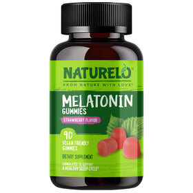 NATURELO Gummies à la Mélatonine 90 gélules vues de face