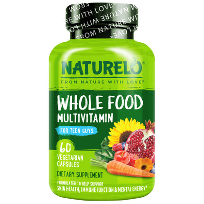 NATURELO Multivitamine pour Adolescents 60 Capsules - vue de face