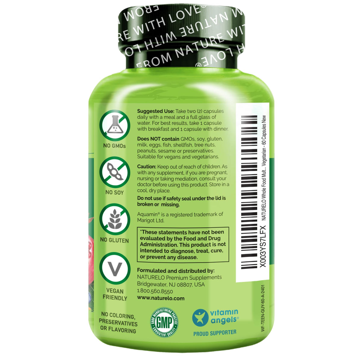 NATURELO Multivitamine pour Adolescents - prise quotidienne recommandée