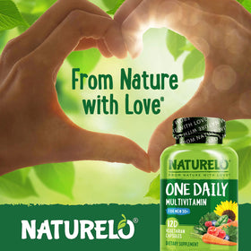 NATURELO Multivitamine pour Hommes 50+, étiquette détaillée