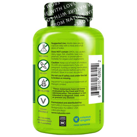 NATURELO Multivitamine pour Hommes, étiquette avec ingrédients