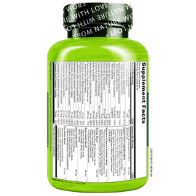 NATURELO Multivitamines Complètes 120 Capsules étiquette