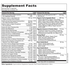 NATURELO Multivitamines Complètes 120 Capsules sur une table