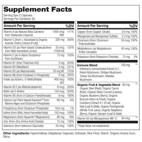 NATURELO Multivitamines Complètes 60 Capsules Végétales - capsules individuelles sur une surface