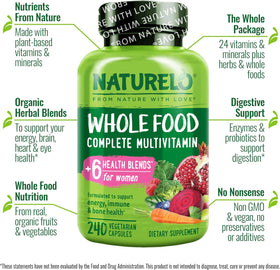 NATURELO Multivitamines Complètes avec ingrédients naturels