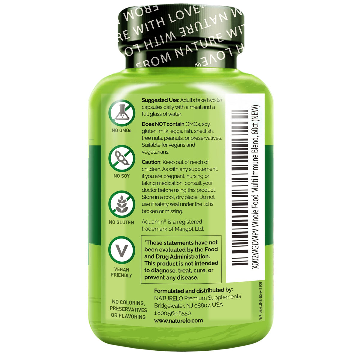 NATURELO Multivitamines Complètes emballage avec logo