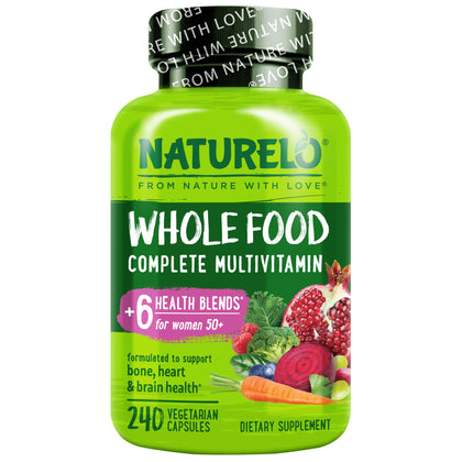 NATURELO Multivitamines Complètes Femme 50+ 240 gélules vue de face