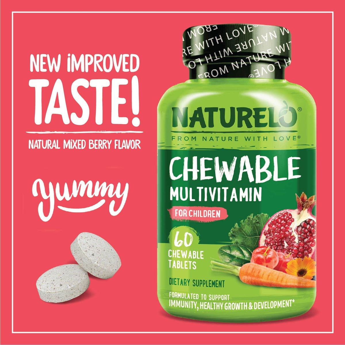 NATURELO multivitamines enfants ingrédients naturels