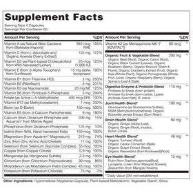 NATURELO Multivitamines Femme 50+ gélules sur une table