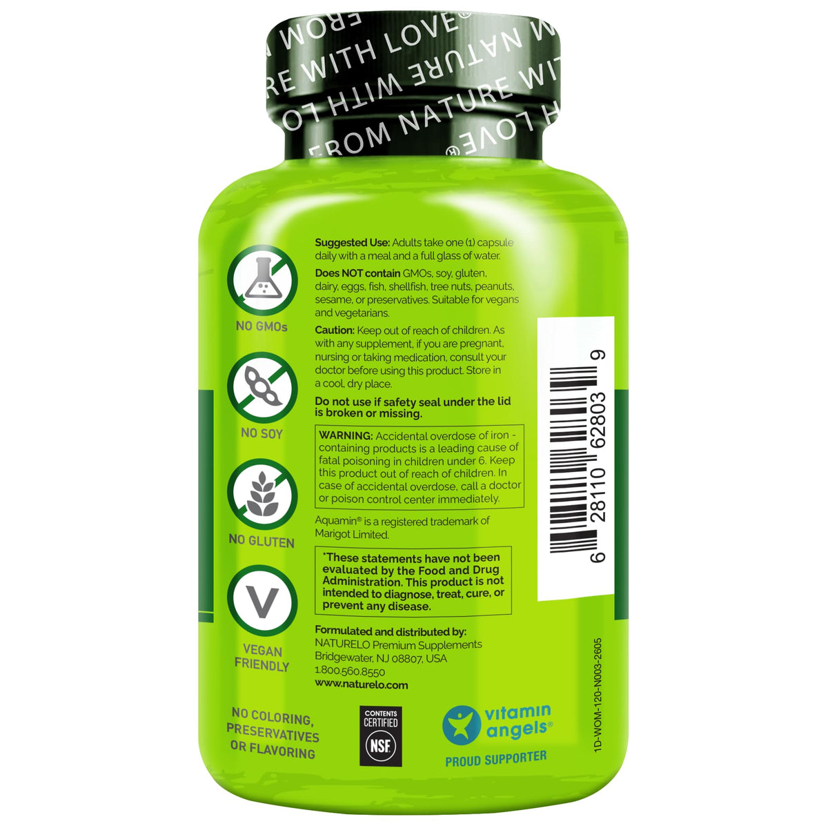 NATURELO Multivitamines Femmes 120 comprimés avec des fruits