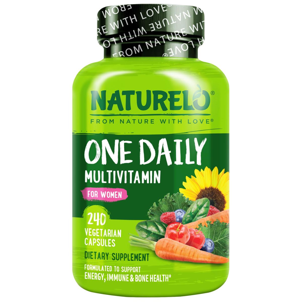 NATURELO Multivitamines Femmes 240 comprimés vue de face