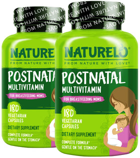 NATURELO Multivitamines Postnatales 180 Capsules vue avant
