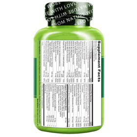 NATURELO Multivitamines pour Adolescents 120 Capsules montrant la taille de l'emballage