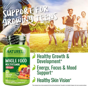 NATURELO Multivitamines pour Adolescents avec fruits et légumes