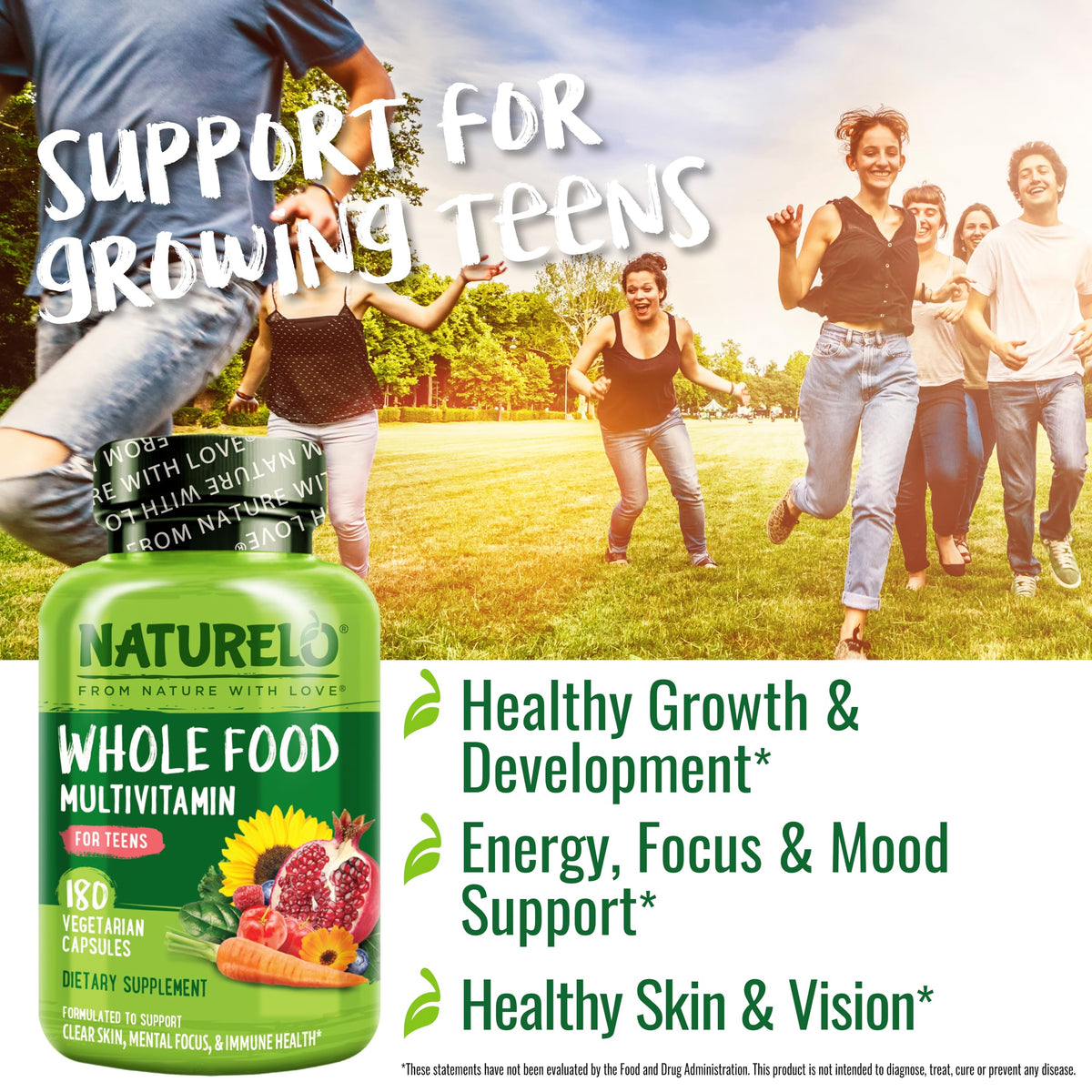 NATURELO Multivitamines pour Adolescents photo lifestyle