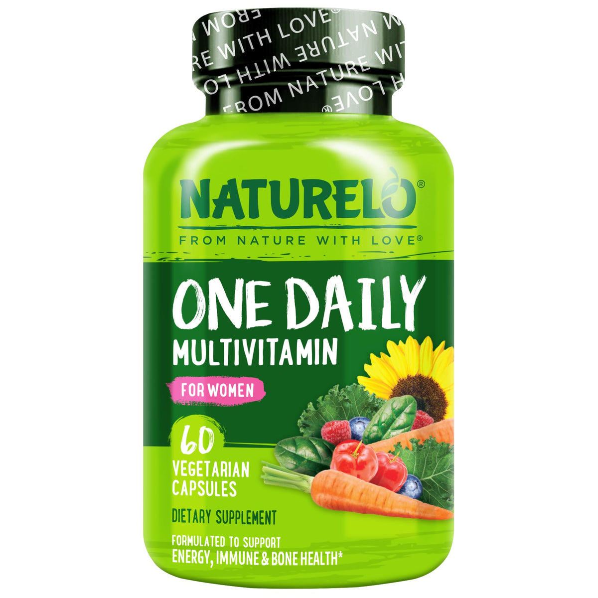 NATURELO Multivitamines pour Femmes 60 comprimés vue de face