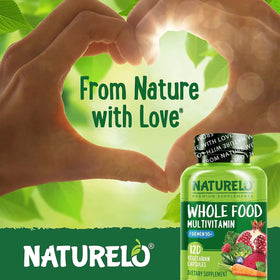 NATURELO Multivitamines pour Hommes 50+ avec étiquetage détaillé