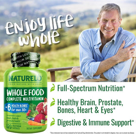 NATURELO Multivitamines pour Hommes 50+ en usage quotidien