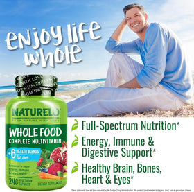 NATURELO Multivitamines pour Hommes - Capsules avec fruits et légumes