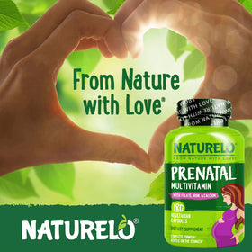 NATURELO Multivitamines Prénatales 180 Capsules ingrédients