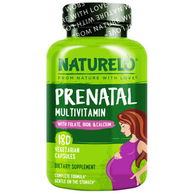 NATURELO Multivitamines Prénatales 180 Capsules vue de face