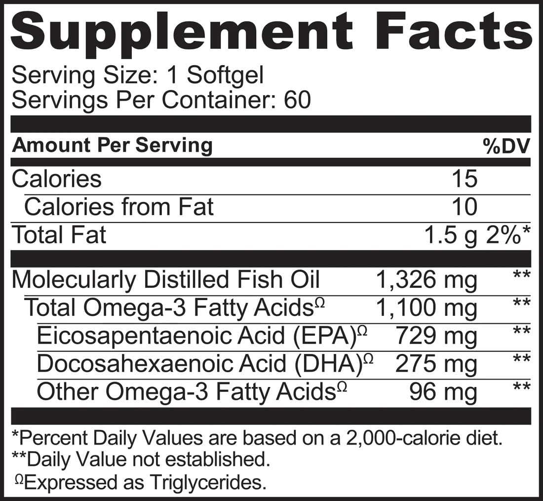 NATURELO Omega 3 1100mg gélules sur une table