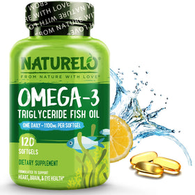 NATURELO Omega 3 1100mg gélules vue de face