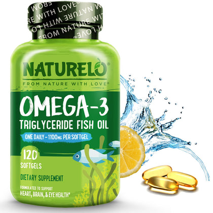 NATURELO Omega 3 1100mg gélules vue de face