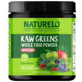 NATURELO Poudre de Superfood Raw Greens 240g vue avant