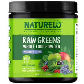 NATURELO Poudre Superfood Greens 240g Baies Mélangées - vue avant