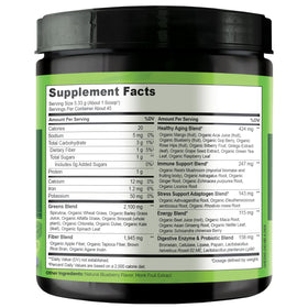 NATURELO Poudre Superfood Greens 240g - illustration des bienfaits