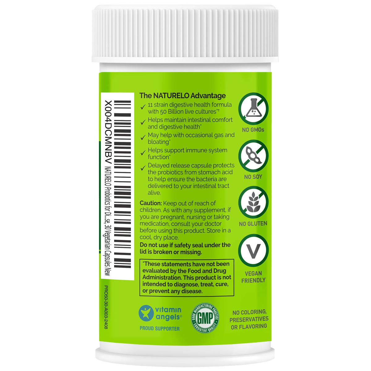 NATURELO Probiotiques 50 Milliards CFU - prise de capsules