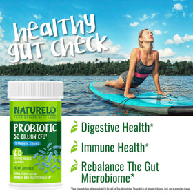 NATURELO Probiotiques 60 Capsules à l'intérieur