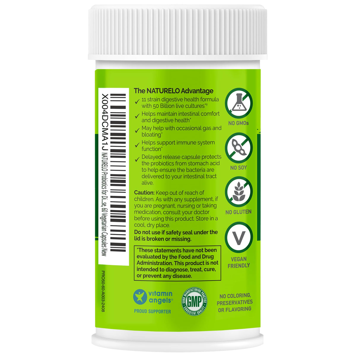 NATURELO Probiotiques 60 Capsules en milieu naturel