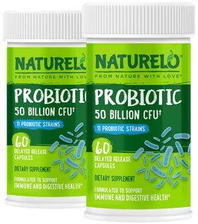 NATURELO Probiotiques 60 Capsules vue de face