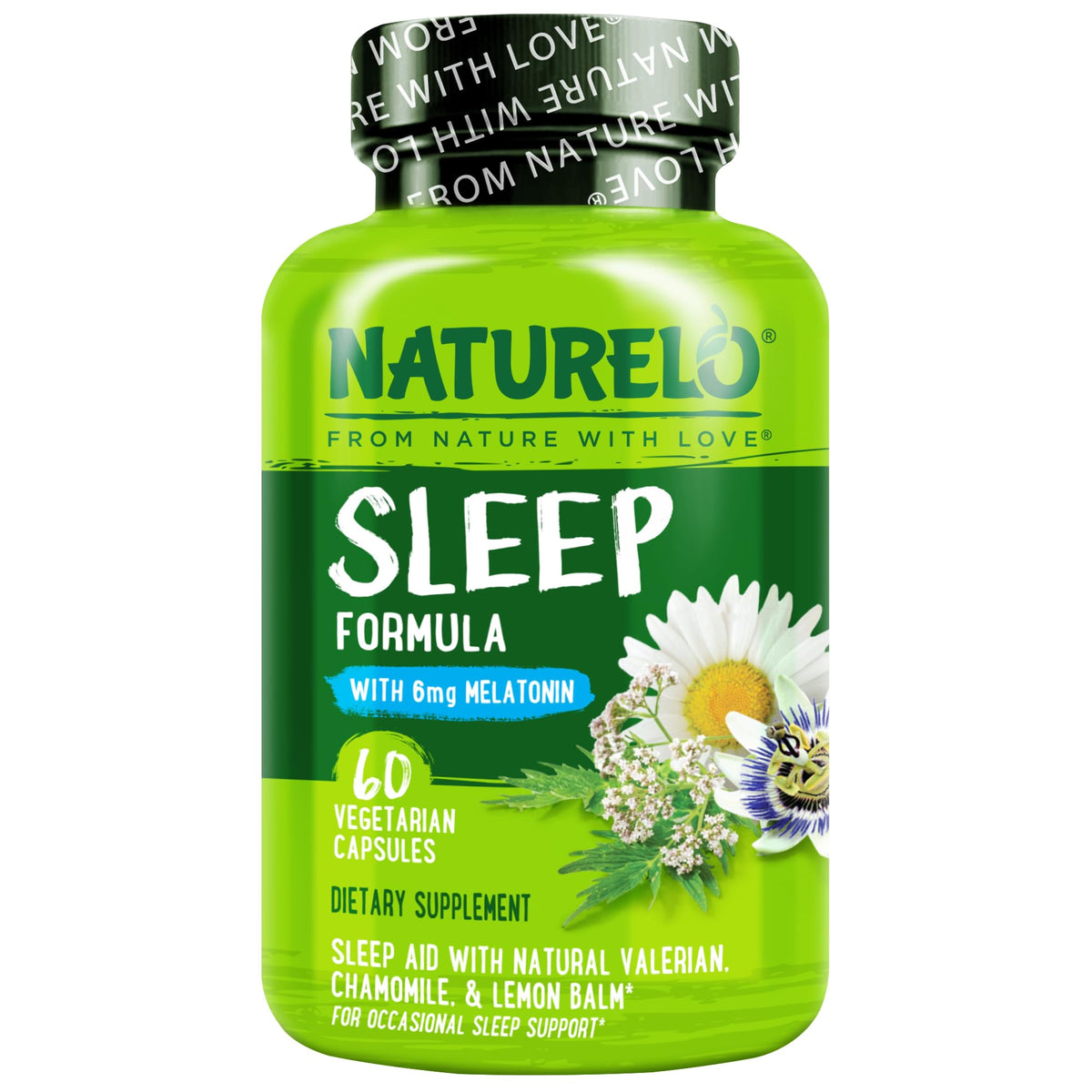 NATURELO Sommeil 60 capsules végétales vue de face
