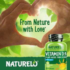 NATURELO Vitamine D3 2500 IU dimensions de l'emballage