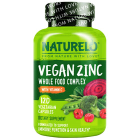 NATURELO Zinc Végétal 120 Capsules vue de face