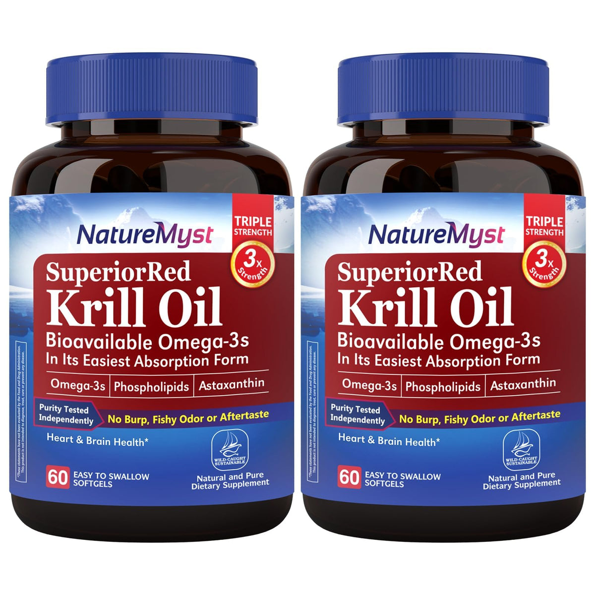NatureMyst Huile de Krill 1000 mg Softgels, avant vue